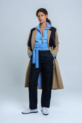Duster jacket with removable flaps