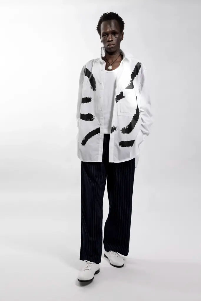 Brushstroke printed shirt