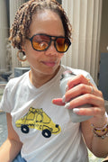 "NYC Taxi" appliqué pima cotton T-Shirt